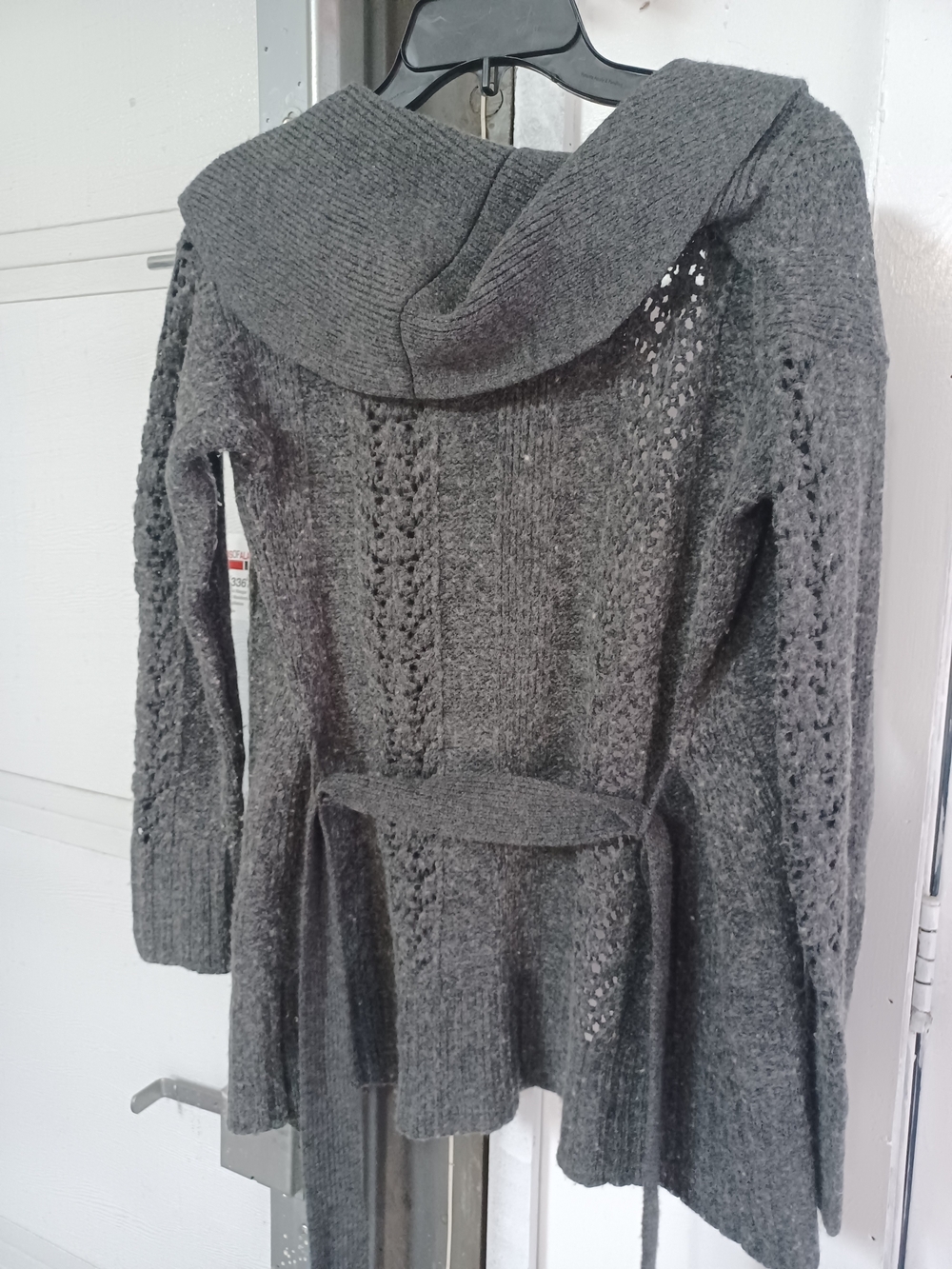Express Gray Knit Cardigan - Picture 3 of 4